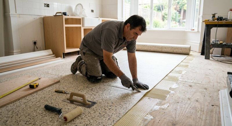 Linoleum Floor Installation in Cedar Creek, TX