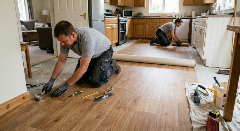 Linoleum Floor Installation in Elgin, TX