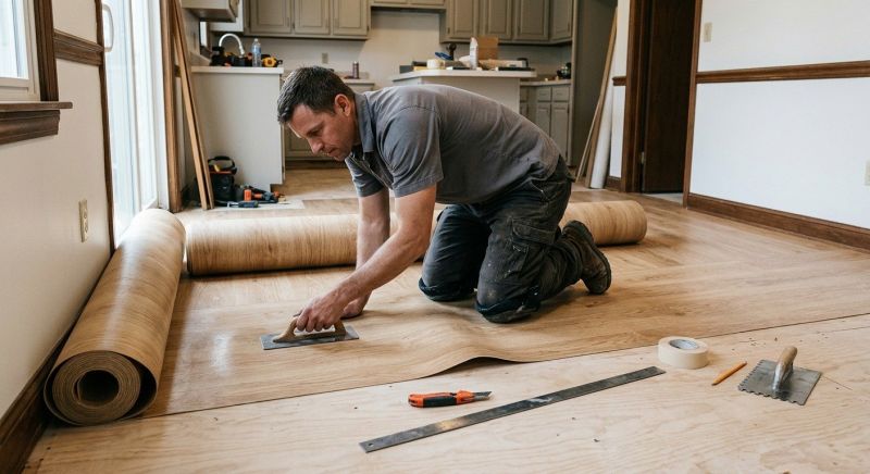 Sheet Vinyl Installation in Bastrop County, TX
