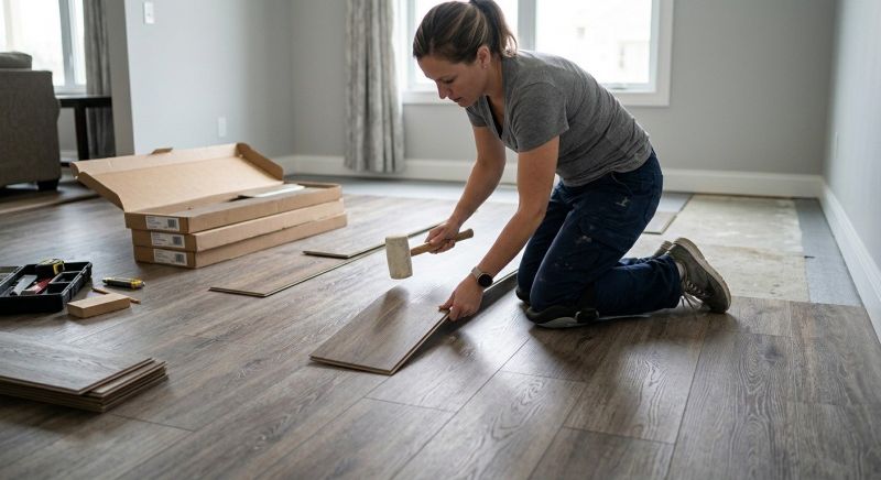 Vinyl Plank Floor Installation in Elgin, TX