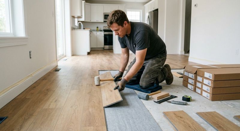 Vinyl Plank Floor Installation in Elgin, TX